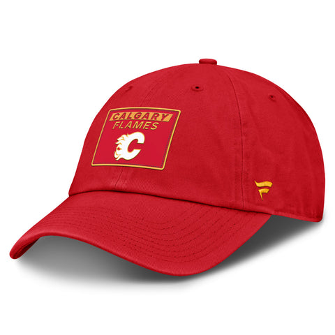 FANATICS CALAGARY FLAMES RINK PRO 2 ADULT UNSTRUCTERED ADJUSTABLE HAT