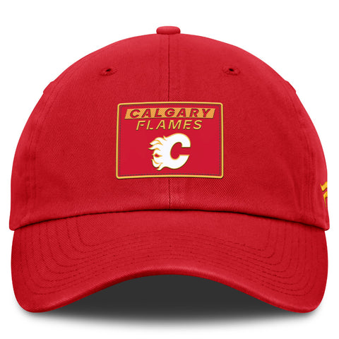 FANATICS CALAGARY FLAMES RINK PRO 2 ADULT UNSTRUCTERED ADJUSTABLE HAT