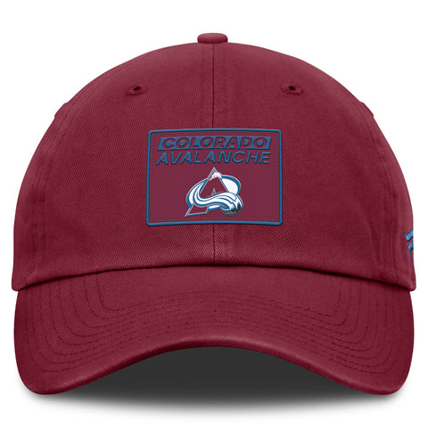 FANATICS COLORADO AVALANCHE RINK PRO 2 ADULT UNSTRUCTERED ADJUSTABLE HAT