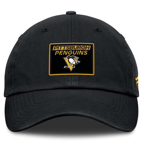 FANATICS PITTSBURGH PENGUINS RINK PRO 2 ADULT UNSTRUCTERED ADJUSTABLE HAT