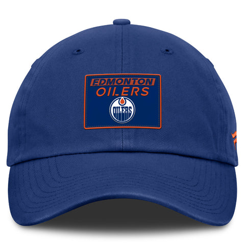 FANATICS EDMONTON OILERS RINK PRO 2 ADULT UNSTRUCTERED ADJUSTABLE HAT