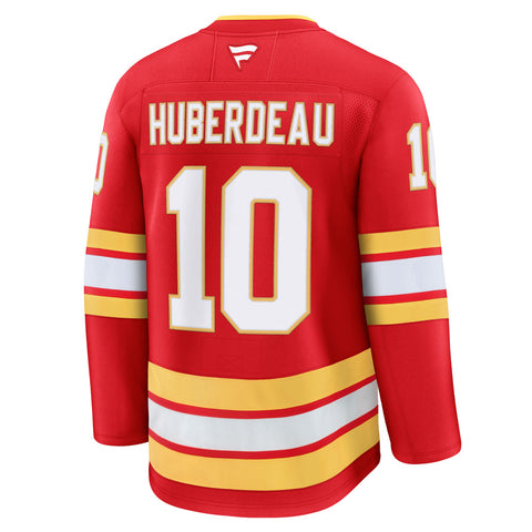 FANATICS CALGARY FLAMES JONATHAN HUBERDEAU PREMIUM ADULT HOME JERSEY