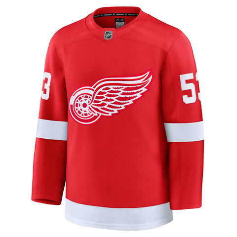 FANATICS DETROIT RED WINGS MORITZ SEIDER PREMIUM ADULT HOME JERSEY