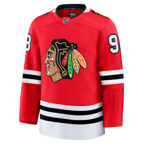 FANATICS CHICAGO BLACKHAWKS CONNOR BEDARD PREMIUM ADULT HOME JERSEY