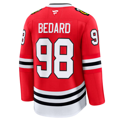 FANATICS CHICAGO BLACKHAWKS CONNOR BEDARD PREMIUM ADULT HOME JERSEY