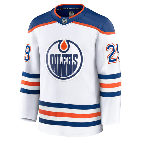 FANATICS EDMONTON OILERS LEON DRAISAITL PREMIUM ADULT AWAY JERSEY