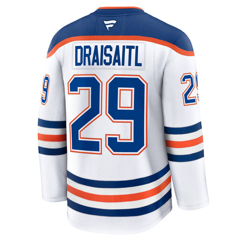 FANATICS EDMONTON OILERS LEON DRAISAITL PREMIUM ADULT AWAY JERSEY