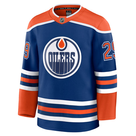 FANATICS EDMONTON OILERS LEON DRAISAITL PREMIUM ADULT HOME JERSEY