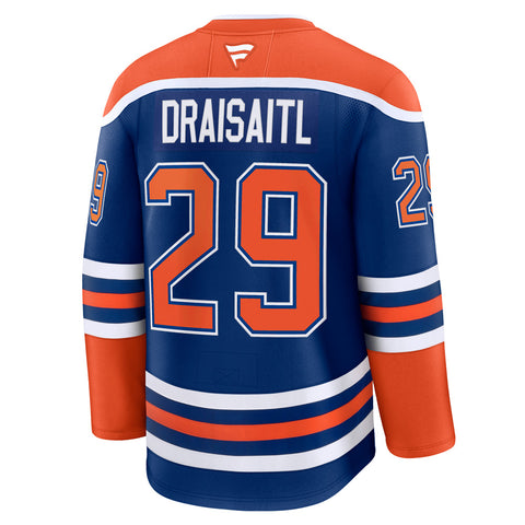 FANATICS EDMONTON OILERS LEON DRAISAITL PREMIUM ADULT HOME JERSEY