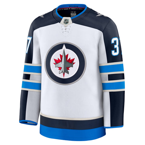 FANATICS WINNIPEG JETS CONNOR HELLEBUYCK PREMIUM ADULT AWAY JERSEY