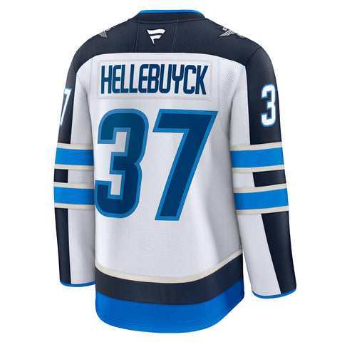 FANATICS WINNIPEG JETS CONNOR HELLEBUYCK PREMIUM ADULT AWAY JERSEY