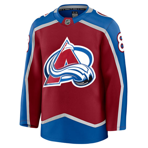 FANATICS COLORADO AVALANCHE CALE MAKAR PREMIUM ADULT HOME JERSEY