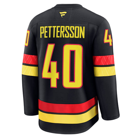 FANATICS VANCOUVER CANUCKS ELIAS PETTERSSON PREMIUM ADULT ALTERNATE JERSEY