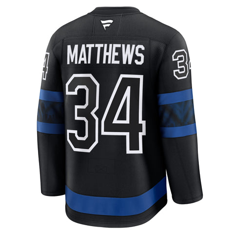 FANATICS TORONTO MAPLE LEAFS AUSTON MATTHEWS PREMIUM ADULT ALTERNATE JERSEY