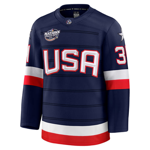 FANATICS 4 NATIONS FACEOFF TEAM USA AUSTON MATTHEWS ADULT PREMIUM JERSEY