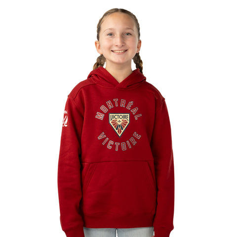 BAUER MONTREAL VICTOIRE ULTIMATE YOUTH DARK RED HOODIE