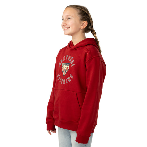 BAUER MONTREAL VICTOIRE ULTIMATE YOUTH DARK RED HOODIE