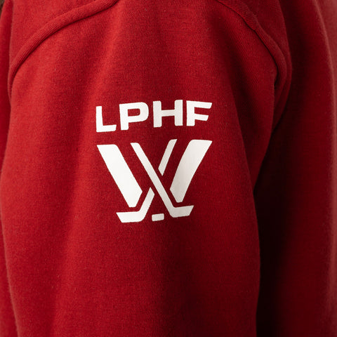 YOUTH PWHL MONTREAL ULTIMATE HOODIE DARK RED