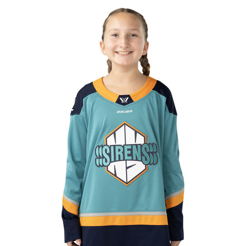 BAUER NEW YORK SIRENS YOUTH REPLICA HOME JERSEY