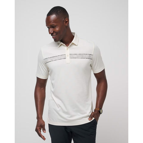 TRAVISMATHEW KAYAK CRUISE VANILLA ICE POLO SHIRT