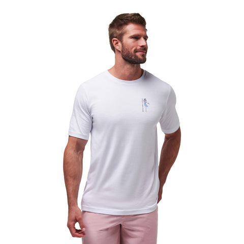 TRAVIS MATHEW FLYING STANDBY WHITE T SHIRT