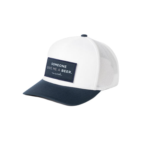 TRAVIS MATHEW BARFLY WHITE/NAVY HAT