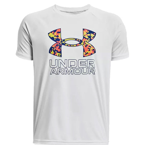 UNDER ARMOUR TECH HYBRID PRT FILL KID'S T SHIRT