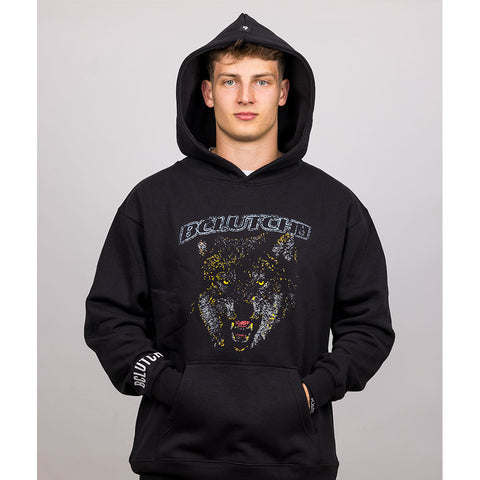 BCLUTCH PREMIUM LION/KEEP GOING BLACK HOODIE