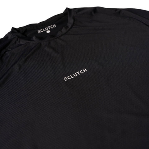 BCLUTCH PERFORMANCE BLACK LONG SLEEVE WORKOUT SHIRT