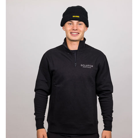 BCLUTCH ATHLETIC COMPANY BLACK QUARTER ZIP