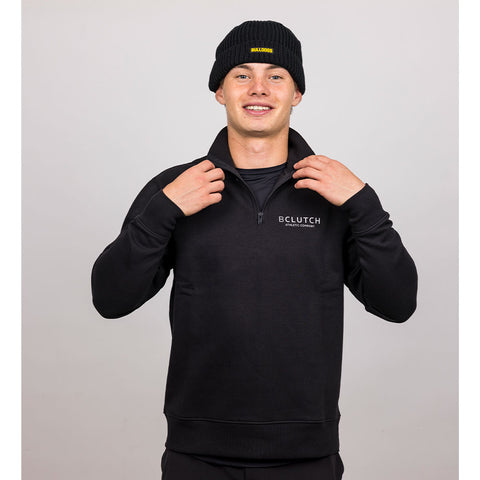 BCLUTCH ATHLETIC COMPANY BLACK QUARTER ZIP