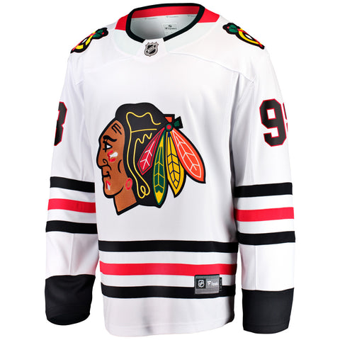 FANATICS CHICAGO BLACKHAWKS CONNOR BEDARD ADULT AWAY BREAKAWAY JERSEY