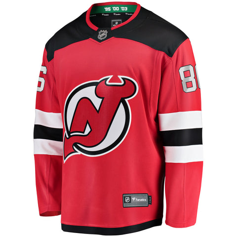 FANATICS NEW JERSEY DEVILS JACK HUGHES ADULT HOME JERSEY