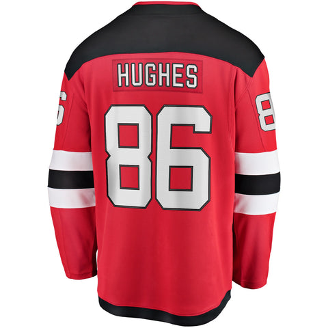 FANATICS NEW JERSEY DEVILS JACK HUGHES ADULT HOME JERSEY