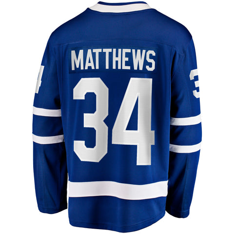 FANATICS TORONTO MAPLE LEAFS AUSTON MATTHEWS ADULT HOME BREAKAWAY JERSEY