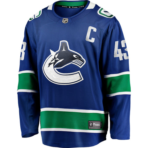 FANATICS VANCOUVER CANUCKS QUINN HUGHES ADULT HOME BREAKAWAY JERSEY