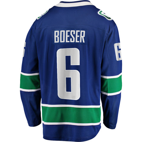 FANATICS VANCOUVER CANUCKS BROCK BOESER ADULT BREAKAWAY JERSEY