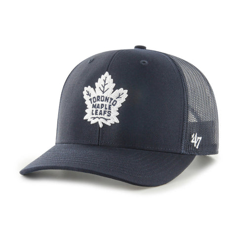 TORONTO MAPLE LEAFS 47 NAVY TRUCKER HAT