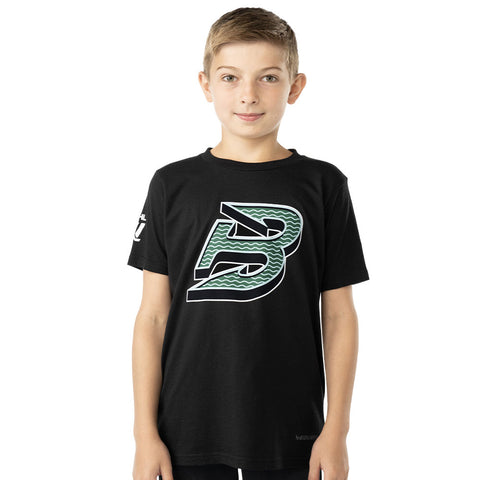 BAUER BOSTON FLEET YOUTH BLACK T SHIRT