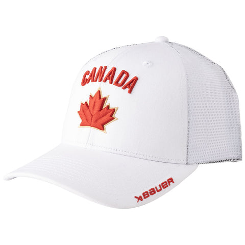 BAUER HOCKEY CANADA ADULT ADJUSTABLE WHITE HAT