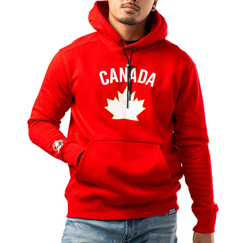 BAUER HOCKEY CANADA CORE ULTUMATE ADULT RED HOODIE