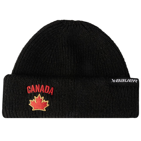 BAUER HOCKEY CANADA FISHERMAN ADULT BLACK BEANIE