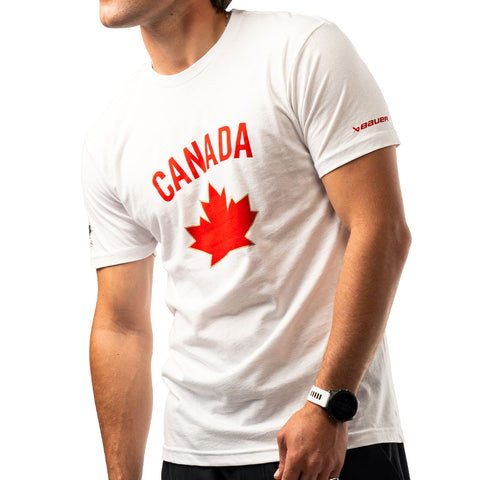 BAUER HOCKEY CANADA GRAPHIC ADULT WHITE T SHIRT