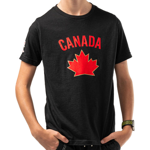 BAUER HOCKEY CANADA GRAPHIC YOUTH BLACK T SHIRT