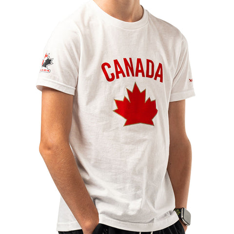 BAUER HOCKEY CANADA GRAPHIC YOUTH WHITE T SHIRT