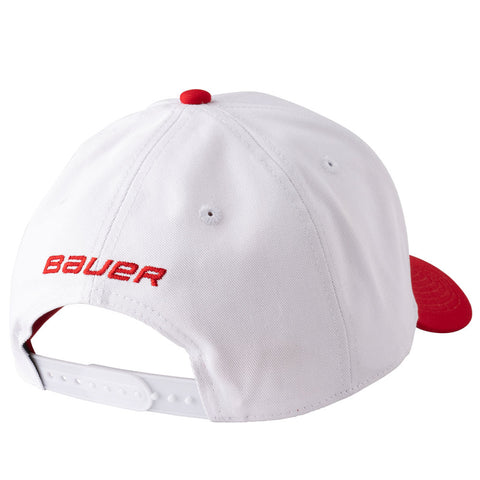 BAUER HOCKEY CANADA TWOTONE TWILL RED/WHITE HAT