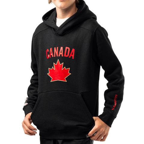 BAUER HOCKEY CANADA ULTIMATE YOUTH BLACK HOODIE