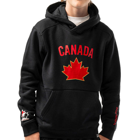 BAUER HOCKEY CANADA ULTIMATE YOUTH BLACK HOODIE