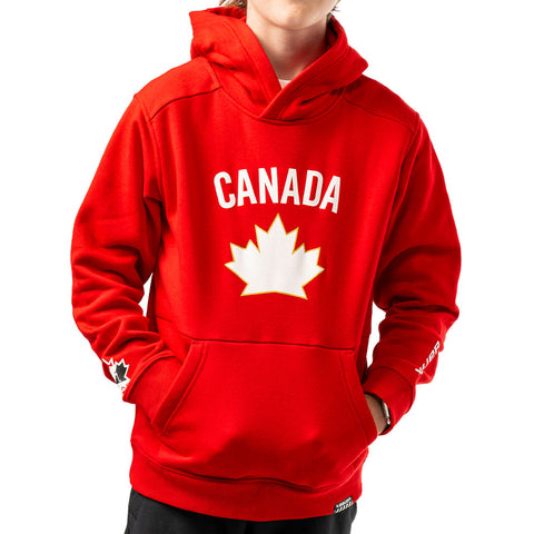 BAUER HOCKEY CANADA ULTIMATE YOUTH RED HOODIE