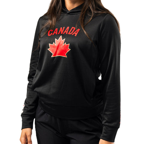 BAUER HOCKEY CANADA WOMENS BLACK HOODIE